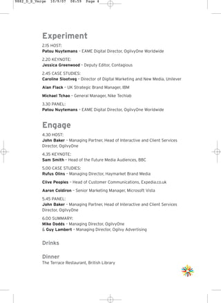 Verge London 2007 Program