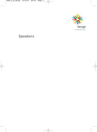 Verge London 2007 Program