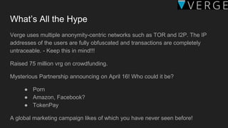 Is Verge (XVG) About to Blow Up Crypto the Crypto Market?