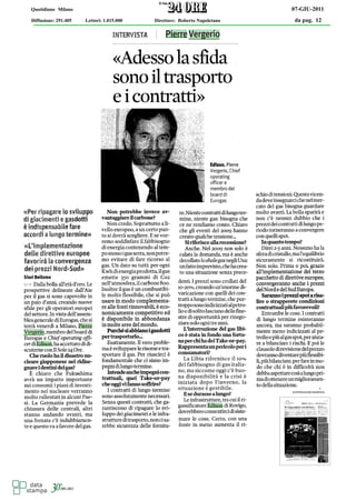 Quotidiano Milano                                                          07-GIU-2011
Diffusione: 291.405   Lettori: 1.015.000   Direttore: Roberto Napoletano    da pag. 12
 