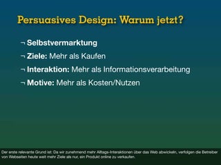Verhaltensänderung speichern? Über persuasives Webdesign
