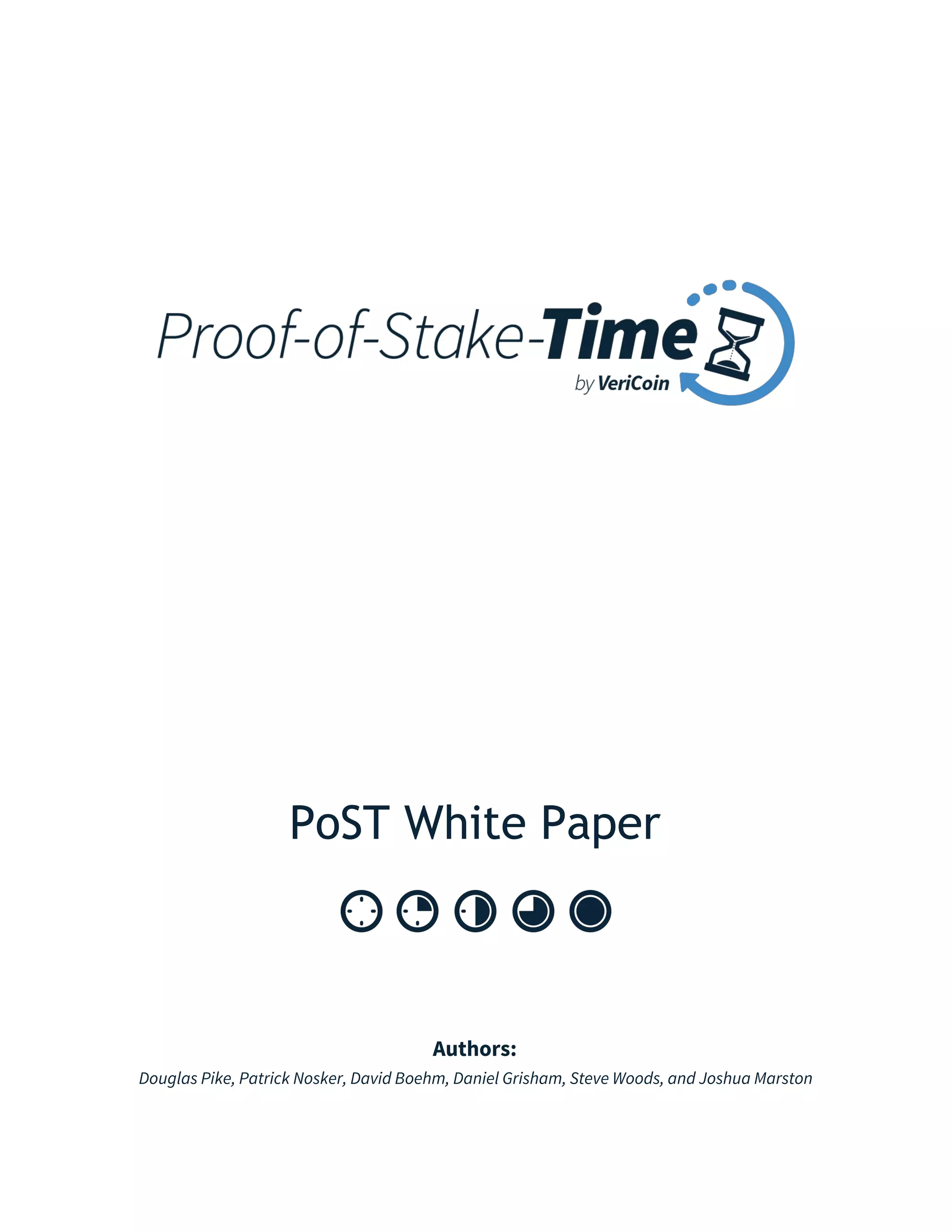 VeriCoin PoST WhitePaper. | PDF