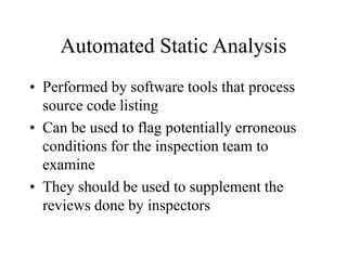 Verifcation &amp;validation