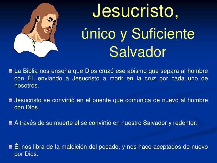 Resultado de imagen para cristo unico y suficiente salvador biblia