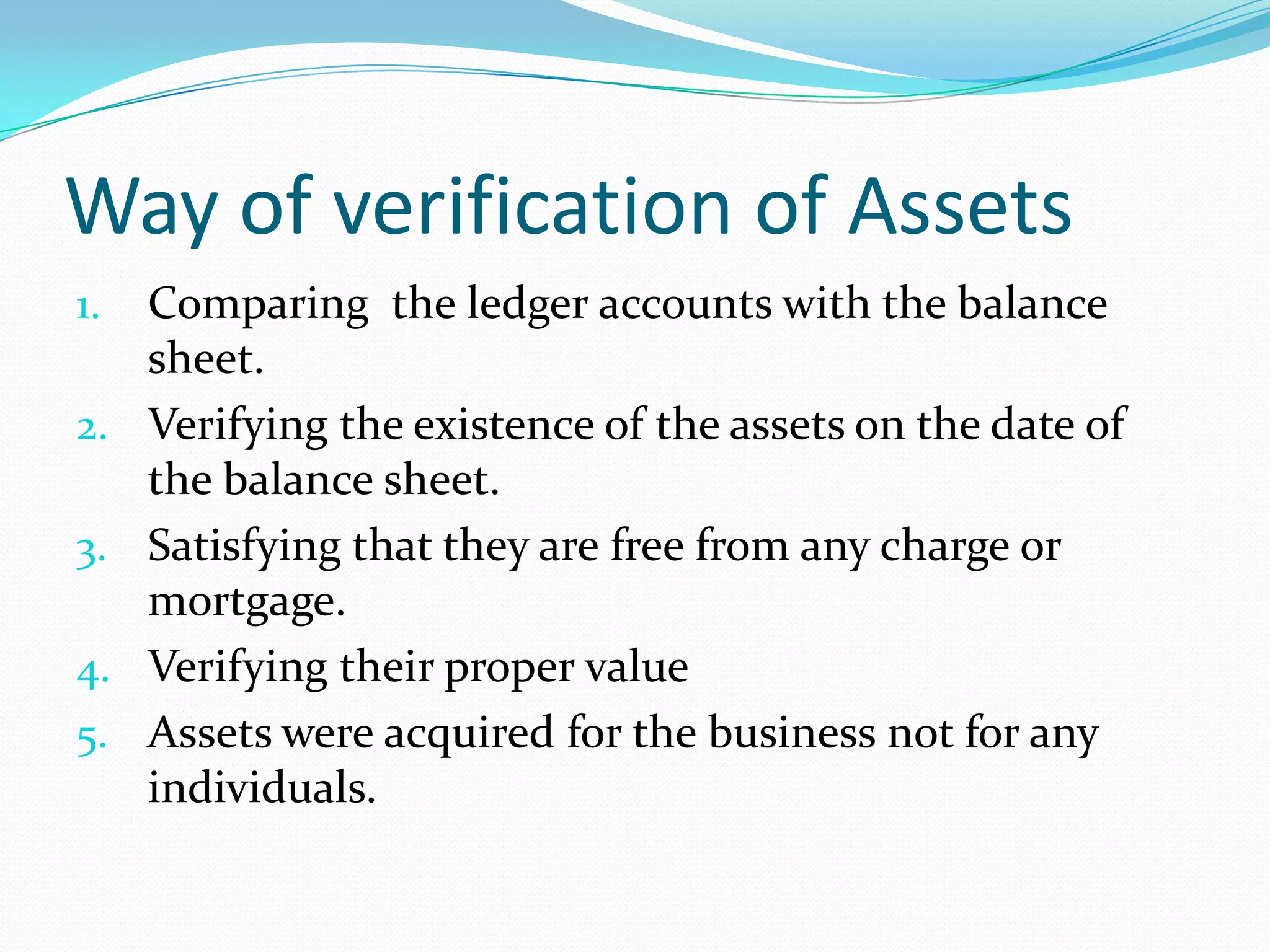 Verification and valuation | PDF