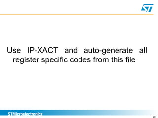 Verification Automation Using IPXACT | PPT