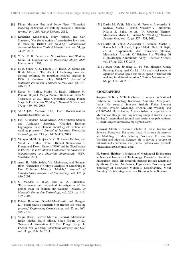 Friction stir welding research paper