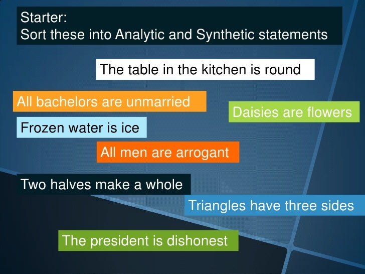 Verification Principle