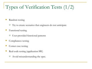 Verification strategies | PPT