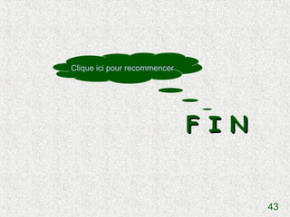 Clique ici pour recommencer




                              F I N


                                      43
 