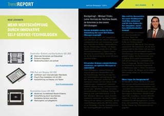 8VeriFone Whitepaper 1/2014
Controller-Einheit und Kartenleser UX 300
	Maximale Sicherheit und Robustheit
	Einfache Integration
	Bedienerfreundlich und schnell
		 Zum Produktdatenblatt
PIN-Pad mit Display UX 100
	Zertifiziert nach internationalen Standards
	Plug  Play Installation mit UX 300
	Nutzerführung via Display und Tasten
		 Zum Produktdatenblatt
Kontaktlos-Leser UX 400
	Modernes, kontaktloses Bezahl-Erlebnis
	Nutzerführung durch leuchtendes
Kontaktlos-Symbol und LEDs
	Wartungsfrei und pflegeleicht
		 Zum Produktdatenblatt
Nachgefragt – Michael Trinks,
Leiter Vertrieb der VeriFone GmbH,
im Interview zu den neuen
UX-Lösungen:
Welche Maßstäbe wurden bei der
Entwicklung der neuen Self-Service-
Lösungen angelegt?
Unser Anspruch ist es, den Integratoren
und Betreibern von Self-Service-Lösungen
maßgeschneiderte und international einsetz-
bare Produkte anzubieten. Kosteneffizienz,
flexible Einsatzmöglichkeiten und Langle-
bigkeit spielen die zentrale Rolle bei Inves-
titionsentscheidungen in diesem Umfeld.
Das sind die wesentlichen Maßstäbe, die
wir bei der Entwicklung der neuen UX-Serie
beachtet haben.
Mit welchen Partnern arbeitet VeriFone
zusammen, um optimale Lösungen zu
entwickeln?
Unser Ökosystem umfasst Partner ent-
lang der gesamten Prozesskette: von
der Bereitstellung, über den Einsatz bis
zur Inbetriebnahme und Entsorgung. Die
Self-Service-Lösungen wurden für den
weltweiten Einsatz und den lokalen Markt-
anforderungen entsprechend entwickelt.
Deshalb arbeiten wir eng mit Automatenher-
stellern und –betreibern in allen relevanten
Einsatzbereichen wie Ticketing, Parking und
Vending aber auch Retailkassen, z.B. für
Self-Checkout-Lösungen, sowie Zubehör-
herstellern zusammen, um stets die beste
Lösung für den Nutzer zu entwickeln. Für die
neue Gerätegeneration der UX-Serie setzen
wir so Maßstäbe in Punkto Nutzerfreundlich-
keit, Leistungsfähigkeit und Technik.
Was sind die Kennzeichen
der neuen Gerätegenera­
tion? Was verbessert
sich für Ihre Partner bei
der Integration, sprich
dem flächendeckenden
Einbau?
Hervorzuheben ist zunächst
die Internationa­lität der
UX-Serie. Diese löst
weltweit alle Automatenpro-
dukte von VeriFone durch
eine einheitliche Lösung ab. Dies erzeugt
wesentliche Effizienzvorteile. Die UX-Serie
genügt natürlich den hohen und speziellen
mechanischen und elektrotechnischen
Anforderungen, die an Automatenprodukte
gesetzt werden. Alle Komponenten sind
in hohem Maße vandalismusresistent
und auf die Nutzung im selbstbedienten
Bereich ausgelegt. Darüber hinaus ist bei
der Entwicklung ein hohes Augenmerk
auf Verbesserungen in Details der Technik
gelegt worden. Als Beispiel sei die effektive
Abflussmöglichkeit von Kondenswasser
genannt.
Worin liegen die Hauptvorteile?
Die Geräte der neuen UX-Serie sind nach
den neuesten Sicherheitsstandards zertifi-
ziert und bieten Automatenherstellern und
-betreibern eine langfristige und zuverlässige
Grundlage für die Abwicklung von unbaren
Zahlungen an Automaten. Sowohl durch
optimierte Investitions- als auch Betriebs-
kosten, z. B. durch den niedrigen Strom-
verbrauch der ­UX-­Komponenten, ist eine
klare und vorteilhafte Kalkulationsgrundlage
für den Einsatz von Automatenterminals
gegeben.
NEUE LÖSUNGEN
MEHR WERTSCHÖPFUNG
DURCH INNOVATIVE
SELF-SERVICE-TECHNOLOGIEN
NEUE LÖSUNGEN
 