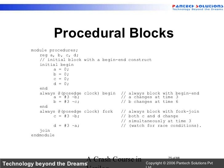 Crash course in verilog