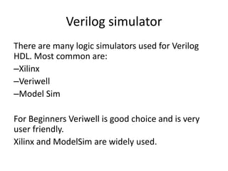 Verilog | PPTX