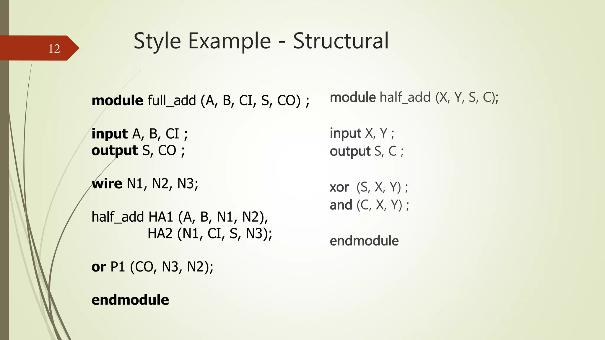 Verilog Tutorial - Verilog HDL Tutorial with Examples | PPT