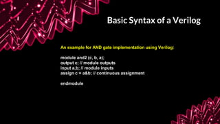 Verilog | PPTX