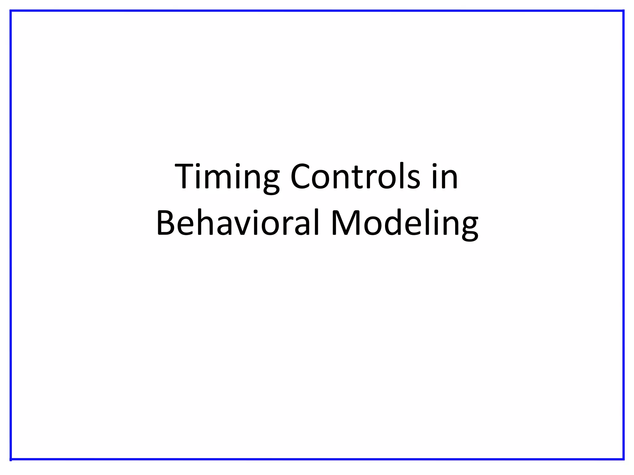 Verilog-Behavioral Modeling .pdf