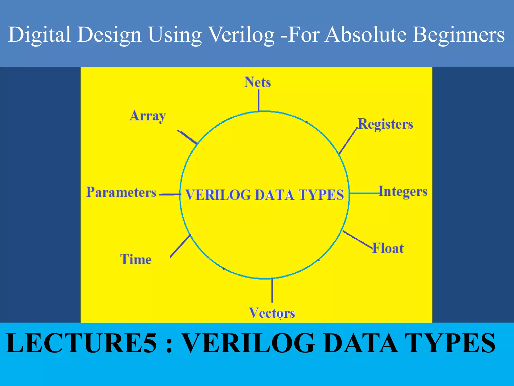 Verilog data types -For beginners | PPTX