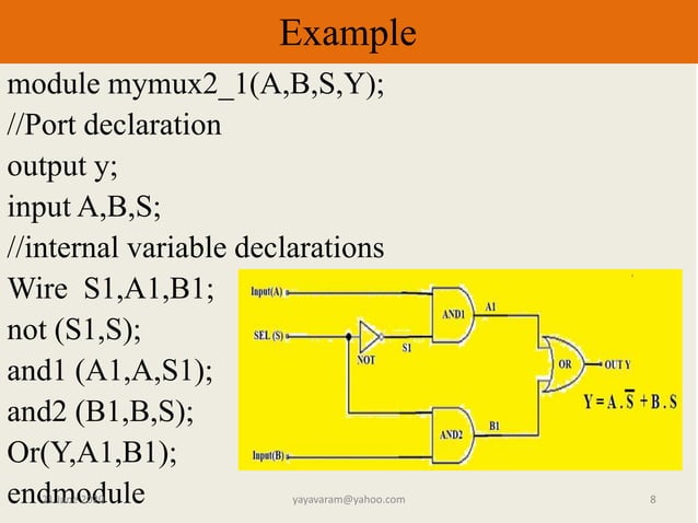 Verilog data types -For beginners | PPTX
