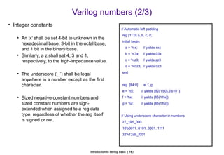 verilog-HDL VERILOG FPGA ECE VLSI DESIGN | PPTX