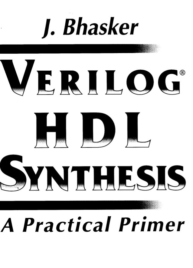 A VERILOG HDL PRIMER BY J BHASKER PDF