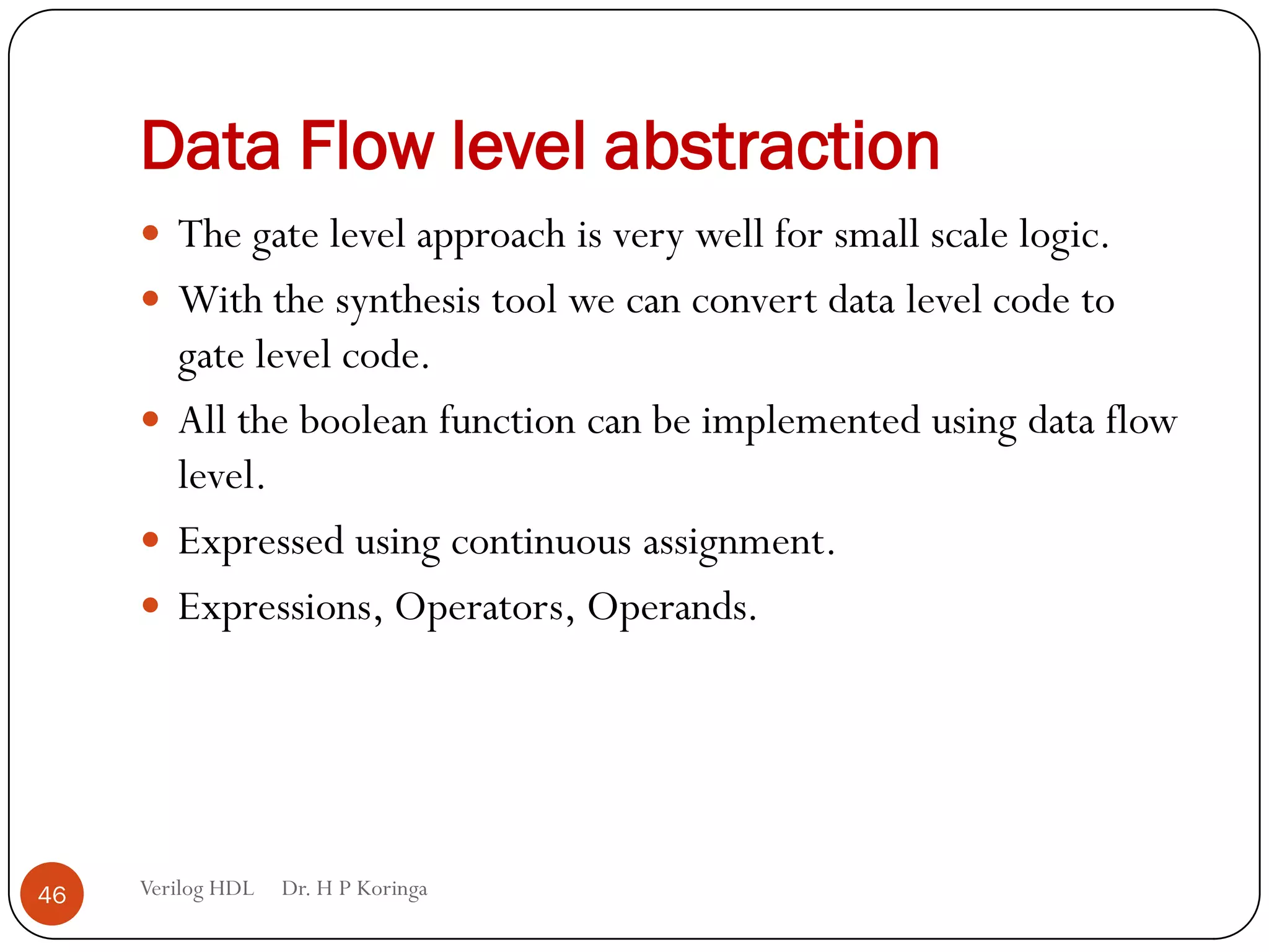 Verilog HDL | PPT