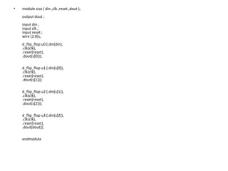Siso Program For Verilog Module Example Verilog code | PPT