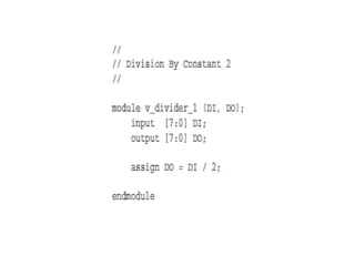 Verilog code | PPT