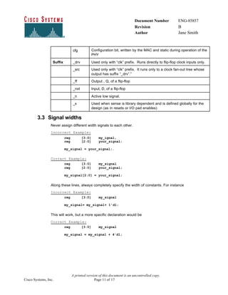 Document Number ENG-85857
Revision B
Author Jane Smith
A printed version of this document is an uncontrolled copy.
Cisco S...