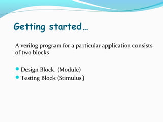 Verilog hdl | PPT