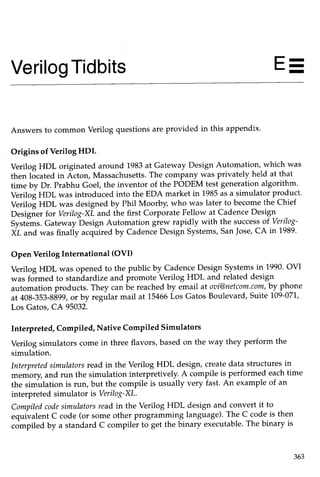 Verilog hdl   by samir palnitkar for verilog know how