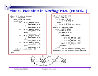 Verilog HDL Introduction -sequential logic | PDF