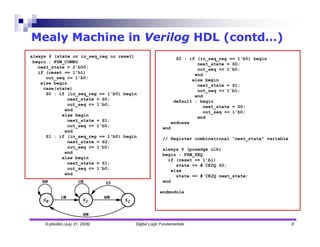 Verilog HDL Introduction -sequential logic | PDF