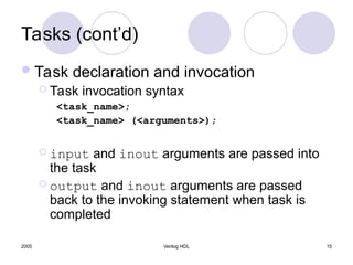 Comprehensive Guide to Verilog HDL Tasks and Functions in Digital ...