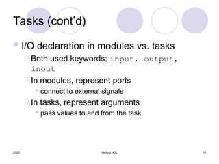 Comprehensive Guide to Verilog HDL Tasks and Functions in Digital ...