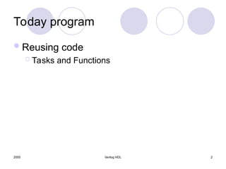 Comprehensive Guide to Verilog HDL Tasks and Functions in Digital ...
