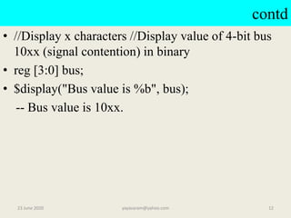 Verilog TASKS & FUNCTIONS | PPTX