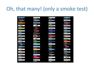 Oh, that many! (only a smoke test) 