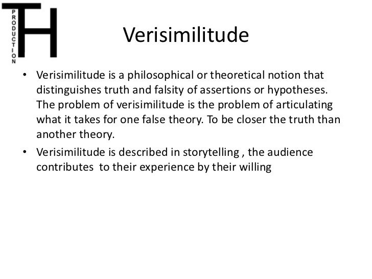 Verisimilitude & diegesis
