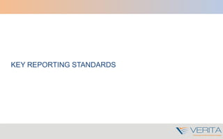 KEY REPORTING STANDARDS
 