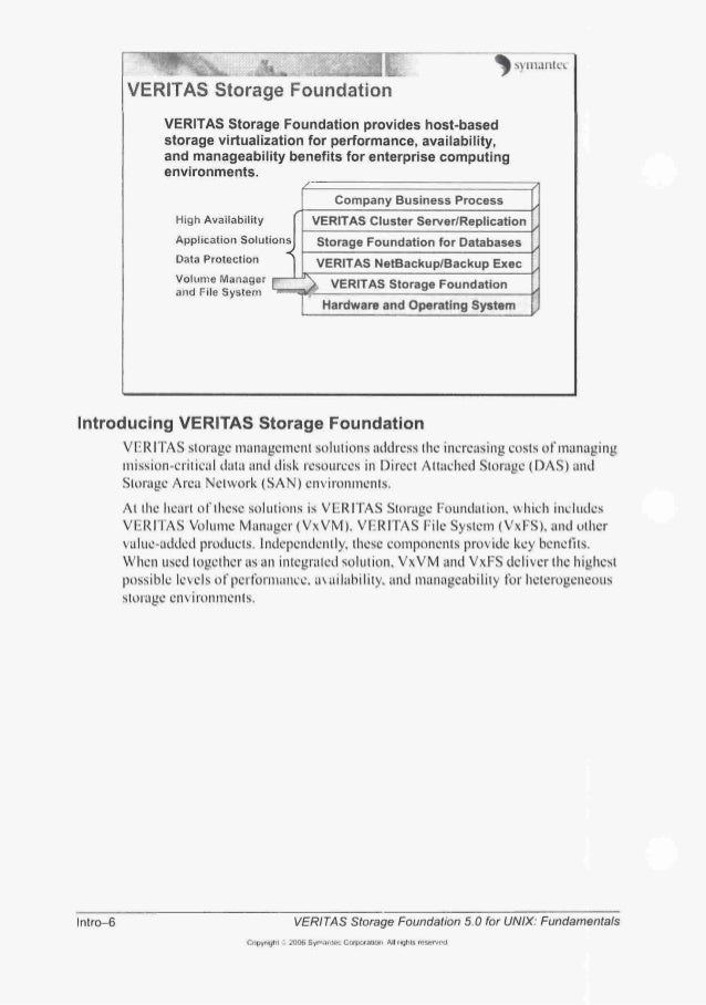 Veritas storage foundation