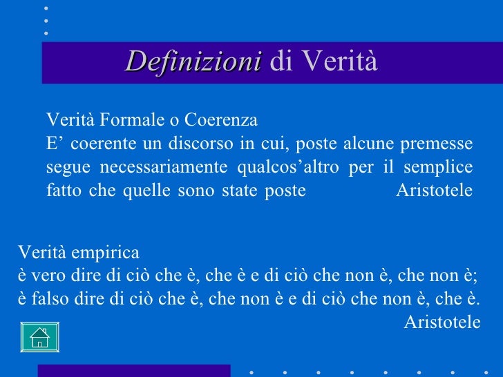 verità e validità