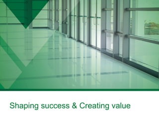 Shaping Success
We strive to create programs that will
help your business be more
successful – as you define success.
Products | Cleaning processes
Sustainable practices | Programs
Helping you provide an elevated
customer experience.
 