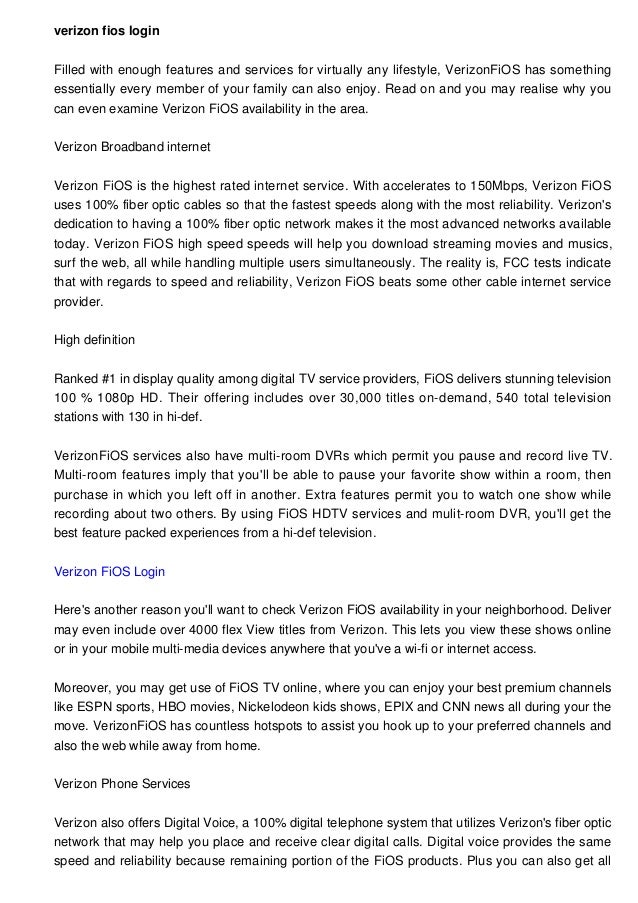 verizon fios login verizon fios login
