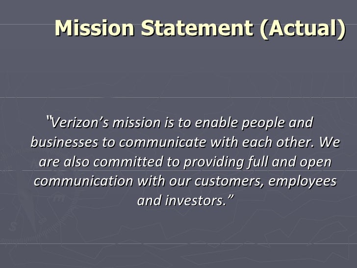 verizon mission statement