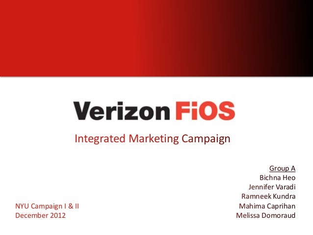 Verizon Fios Integrated Marketing Campaign