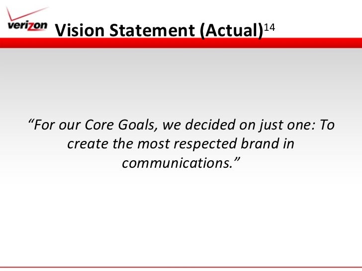 verizon mission statement