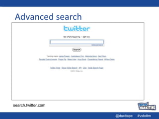 Advanced search search.twitter.com 