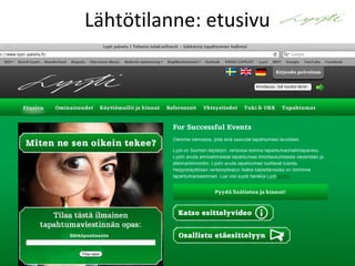 Lähtötilanne: etusivu
 