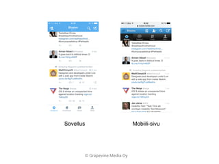 © Grapevine Media Oy
Sovellus Mobiili-sivu
 