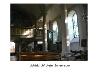 Lichtdurchfluteter Innenraum